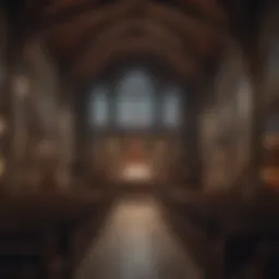 Historic church interior with a choir