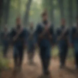 Historical formation of militias with emblematic symbols