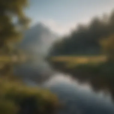 The Essence of Calm in Classical Music A serene landscape reflecting tranquility, symbolizing quiet classical music.