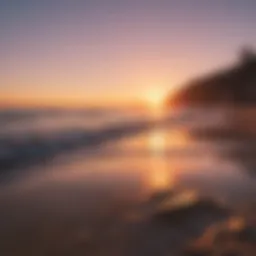 A serene beach at sunset symbolizing transformation