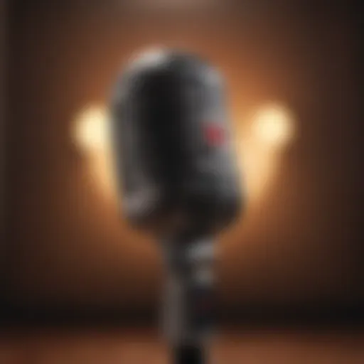 A microphone symbolizing the essence of storytelling