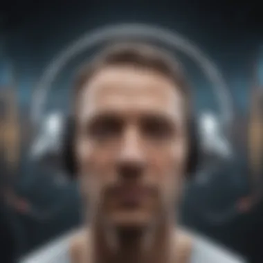 Conceptual illustration of binaural beats