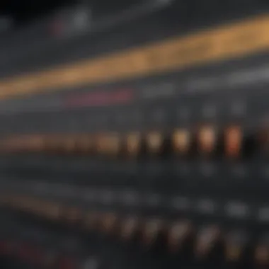 Trends Shaping the Music Landscape A digital representation of music charts and trends in the industry
