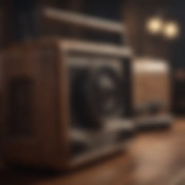 A vintage radio representing the evolution of broadcasting