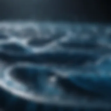Sound Waves in Blue Visual representation of sound waves in blue hues