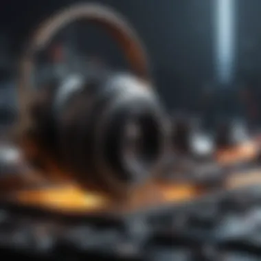 Creativity and Innovation in Modern Music An abstract depiction of creativity and innovation in modern music.